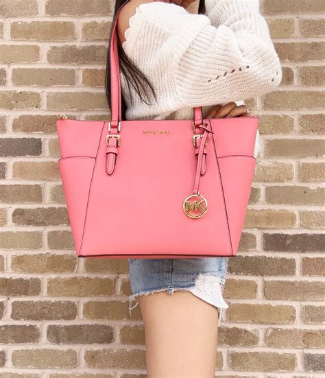 michael kors pink saffiano bag|michael kors saffiano tote bag.